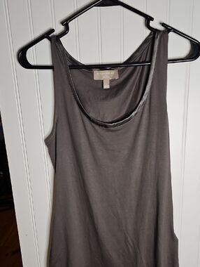 Banana Republic Dark Charcoal Scoop Neck Tank